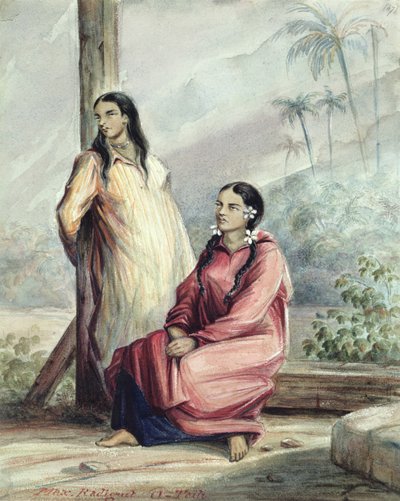 Two Tahitian Women, c.1841-48 by Maximilien Radiguet