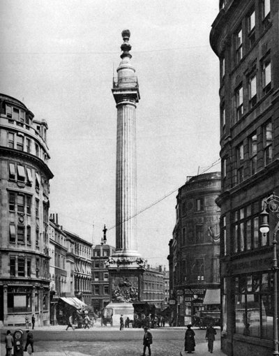 The Monument to the Great Fire, London, 1926-1927 by McLeish