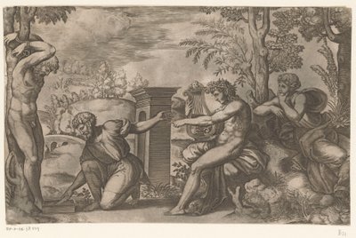 Apollo and Marsyas by Meester van de Dobbelsteen