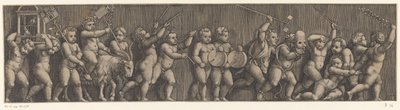 Frieze with Procession of Putti by Meester van de Dobbelsteen