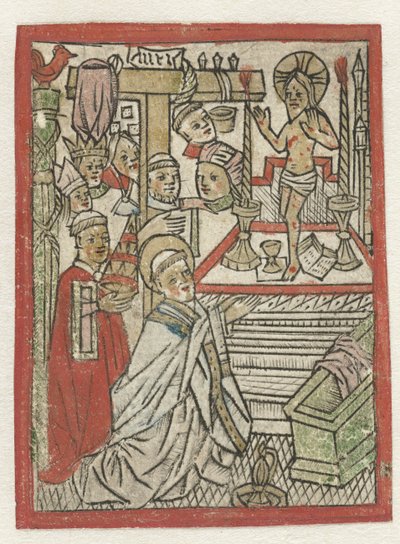 Mass of Gregory by Meester van de H. Erasmus
