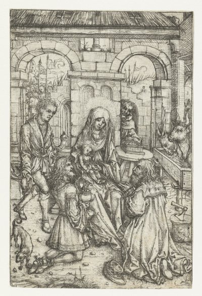 Adoration of the Magi by Meester van het Amsterdamse Kabinet