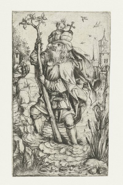 Saint Christopher (small version) by Meester van het Amsterdamse Kabinet