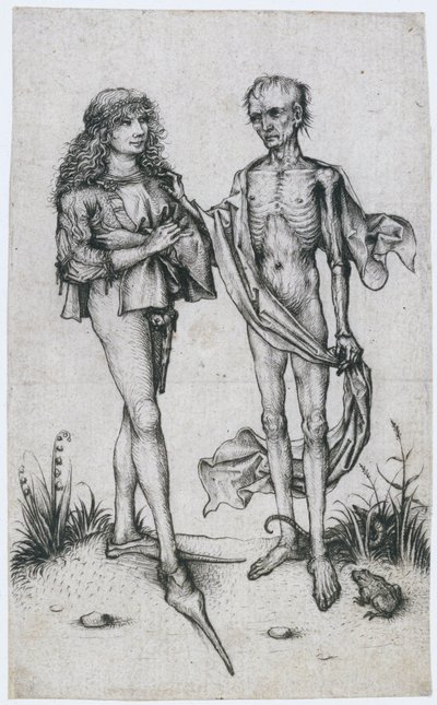 Young Man and Death by Meester van het Amsterdamse Kabinet