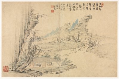 Landscapes in Various Styles after Old Masters by Mei Qing