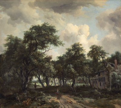 Hut among Trees by Meindert Hobbema