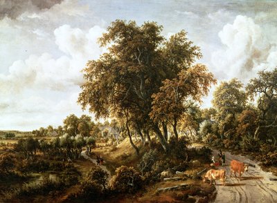 Road on the Dyke by Meindert Hobbema