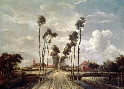 The Avenue at Middelharnis by Meindert Hobbema