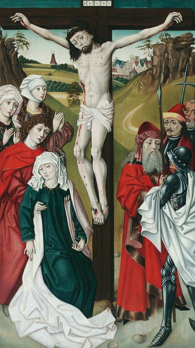 Crucifixion of Christ by Meister des Schottenaltars (Werkstatt)
