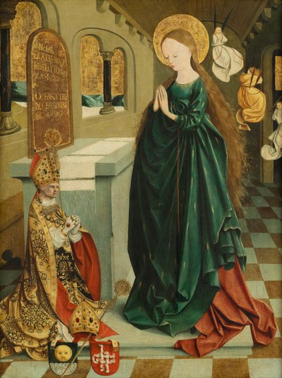 Mary as Temple Virgin in an Ear of Corn Dress by Meister von Mondsee
