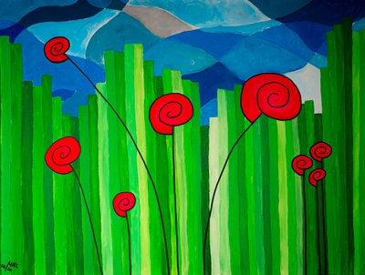 Flower Sticks by Melanie Hermine Lichterfeld