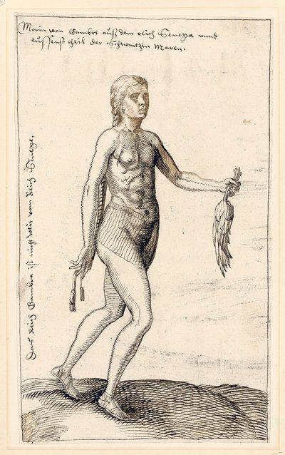 A woman of Gambia, 1583 by Melchior Lorck