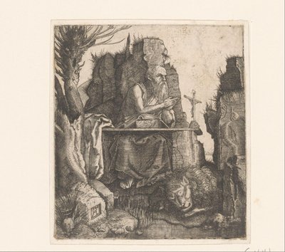 Saint Jerome and the Lion by Melchior Lorck
