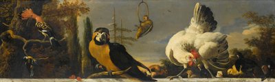 Birds on a Balustrade by Melchior d