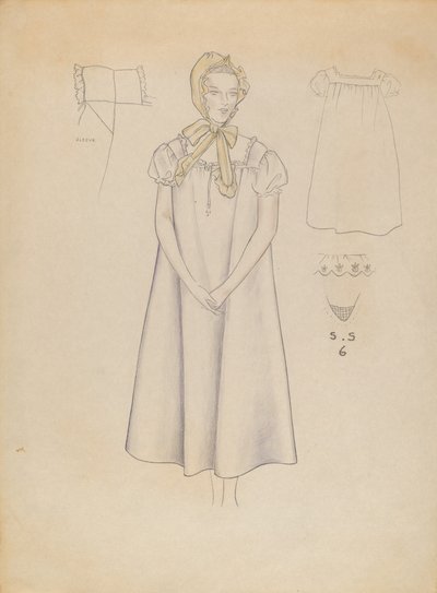 Nightgown and Cap by Melita Hofmann