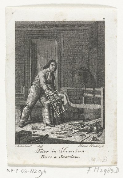 Peter the Great in Zaandam, 1697 by Meno Haas
