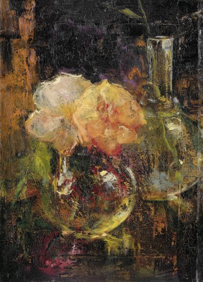 Yellow Roses in a Carafe by Menso Kamerlingh Onnes