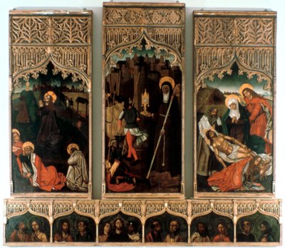 Triptych of Santa Clara by Mestre Hilarius