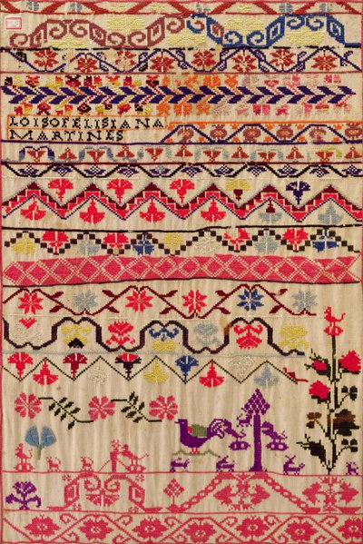 Embroidery Sampler by Mexican School