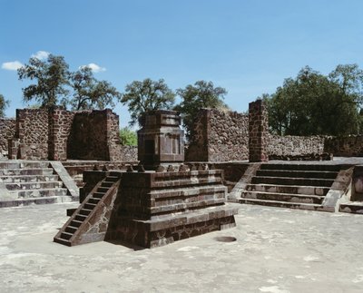 Palace of Atetelco by Mexican School