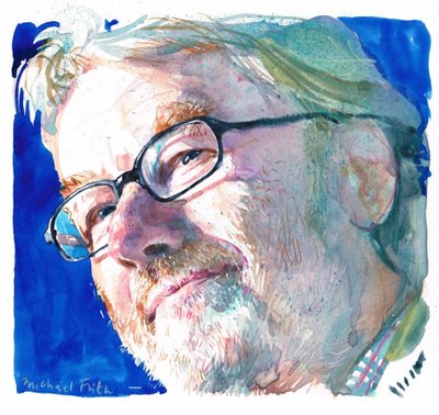 Iain Banks by Michael Frith