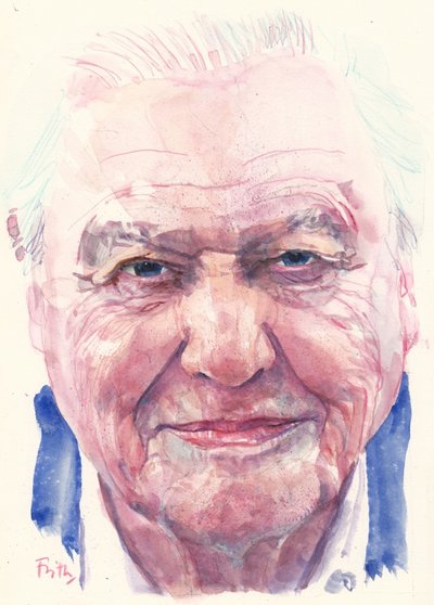 Sir David Attenborough by Michael Frith