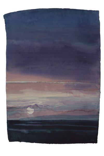 Sunset over Island by Michael Frith