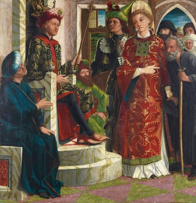 Saint Lawrence Before the Emperor by Michael Pacher