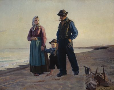 At the Beach by Michael Peter Ancher