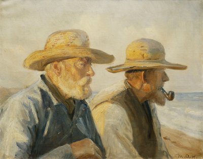 The Old Fishermen by Michael Peter Ancher