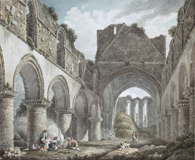 Buildwas Abbey, Shropshire, 18th century by Michael Rooker