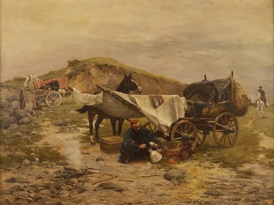 Tartars Resting by Michal Pawel Gorstkin Wywiórski