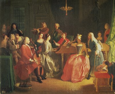 A Musical Evening by Michel Ange Houasse