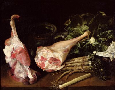 Kitchen Table, Still Life by Michel Honore Bounieu