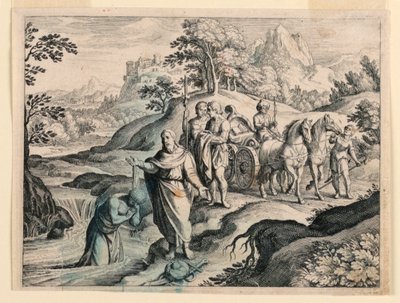 Philip Baptizing the Ethiopian by Michel Lasne
