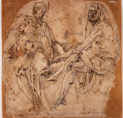Studies of Nudes by Michelangelo (after) Buonarroti