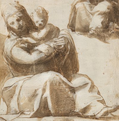 Seated Madonna with Child. Around 1525 (?) by Michelangelo Anselmi