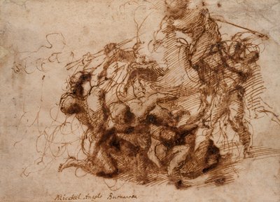 A Battle Scene by Michelangelo Buonarroti