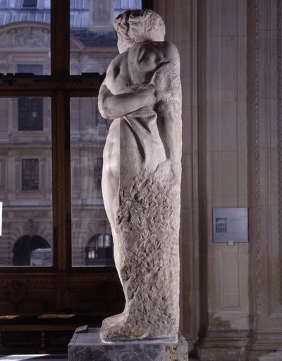 Captive, known as The Rebel Slave by Michelangelo Buonarroti