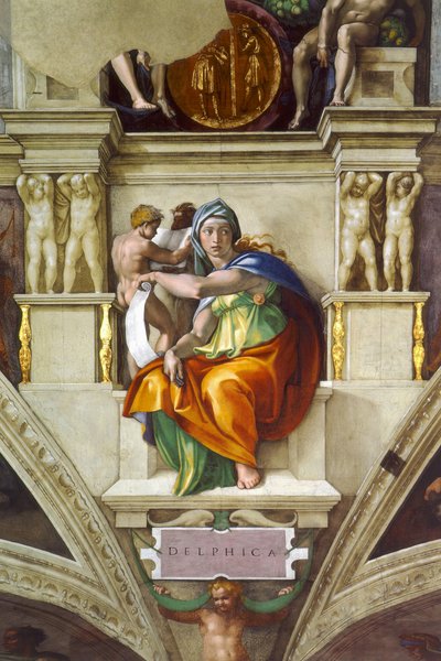 Delphic Sibyl by Michelangelo Buonarroti