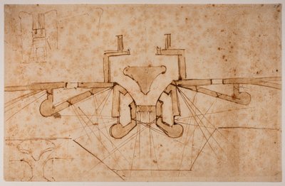 Fortification design for a gateway by Michelangelo Buonarroti