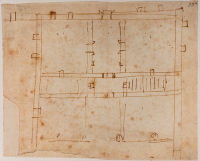 House Plan by Michelangelo Buonarroti