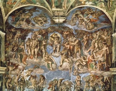 Last Judgement, from the Sistine Chapel by Michelangelo Buonarroti
