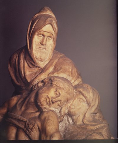 Pieta, 1553 (detail) by Michelangelo Buonarroti