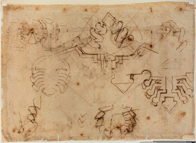 Studies for Fortifications by Michelangelo Buonarroti