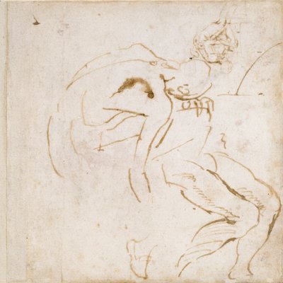 Two partial Figure Studies, c1490-1560 by Michelangelo Buonarroti