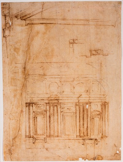 Wall Prospectus for the Laurentian Recess by Michelangelo Buonarroti