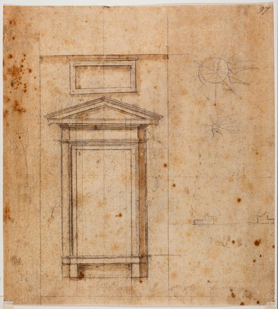 Window design by Michelangelo Buonarroti
