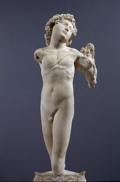 Young Archer, c.1490 (marble) by Michelangelo Buonarroti