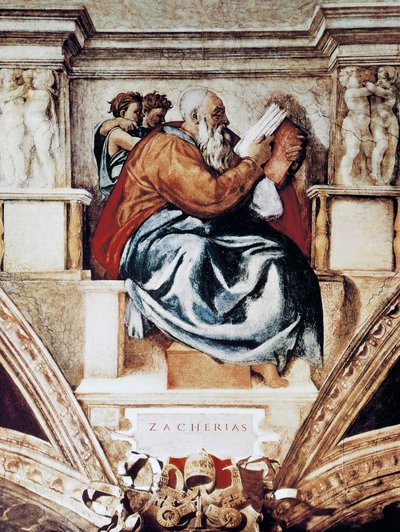 Zachariah, (detail) by Michelangelo Buonarroti